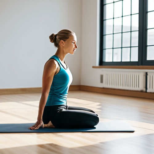 Home 24 A professional female Pilates instructor in modest, form-fitting athletic wear, demonstrating a precise and calm Pilates pose. She stands gracefully in a bright, modern studio with natural light streaming through large windows, highlighting a minimalist, clean aesthetic. A laptop or tablet is subtly visible on a nearby table, symbolizing the digital aspect of her professional journey. The atmosphere is serene, focused, and inspiring.
perfect anatomy, correct proportions, natural pose, well-formed hands, proper finger count, natural body proportions, professional photography, high quality, studio lighting, sharp focus, fully clothed, modest clothing, appropriate attire, professional dress, safe for work, appropriate content, family-friendly.