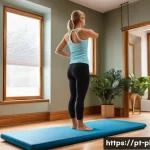 필라테스 강사와 체형 분석 - A detailed Pilates studio scene showing a professional instructor conducting a personalized body ass...